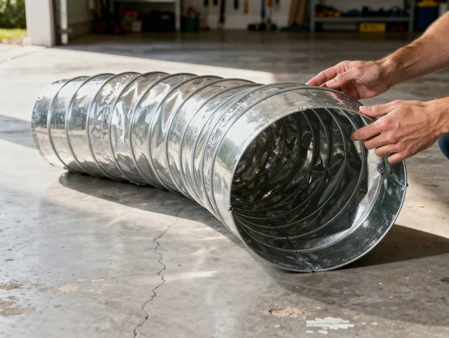 Duxbury Dryer Vent Cleaning specialist using advanced equipment for thorough duct cleaning in Duxbury
