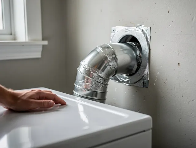Duxbury Dryer Vent Cleaning expert performing professional dryer vent repair and installation in Duxbury