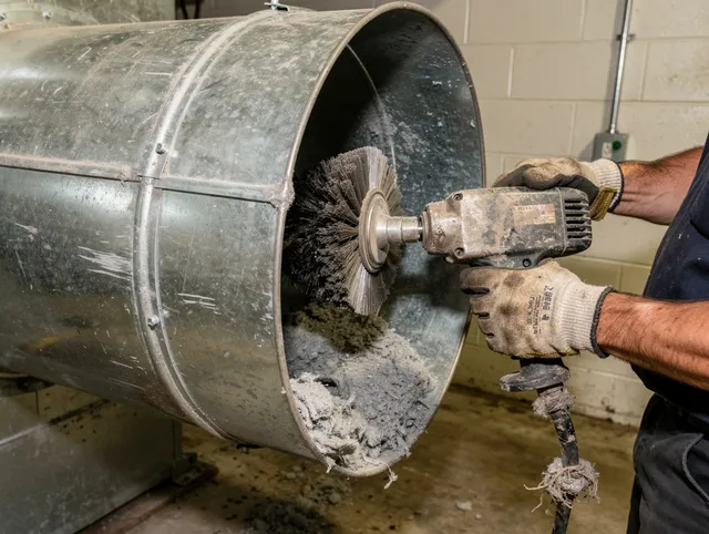 Industrial-grade dryer vent cleaning by Duxbury Dryer Vent Cleaning in Duxbury